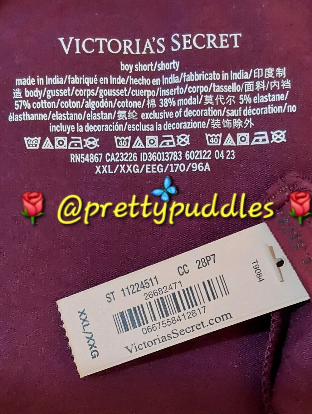 💕 XXL Victoria's Secret Boyshort Panty 💕 - Picture 4 of 10